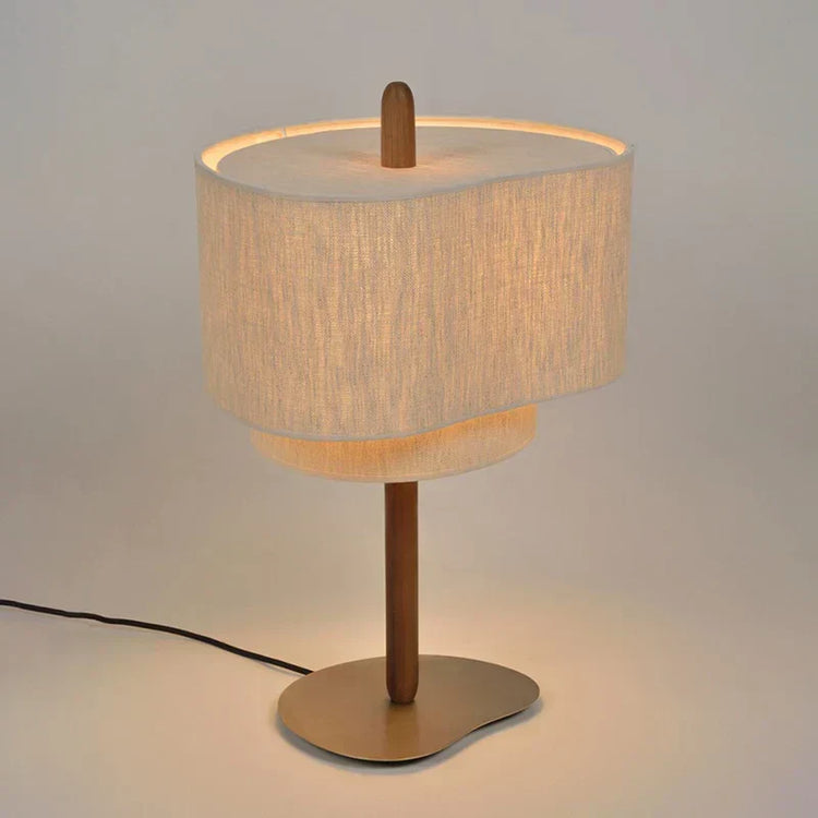 Hoshina LED-Tischleuchte – Stoffschirm