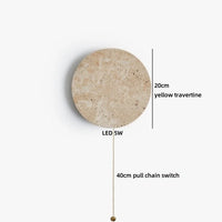 Travertine LED-Wandleuchte – Ausgewähltes Lichtdesign