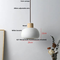 Holz-LED-Pendelleuchte – Holz