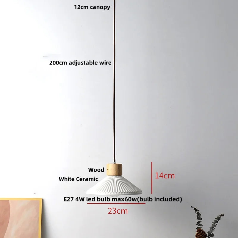 Holz-LED-Pendelleuchte – Holz