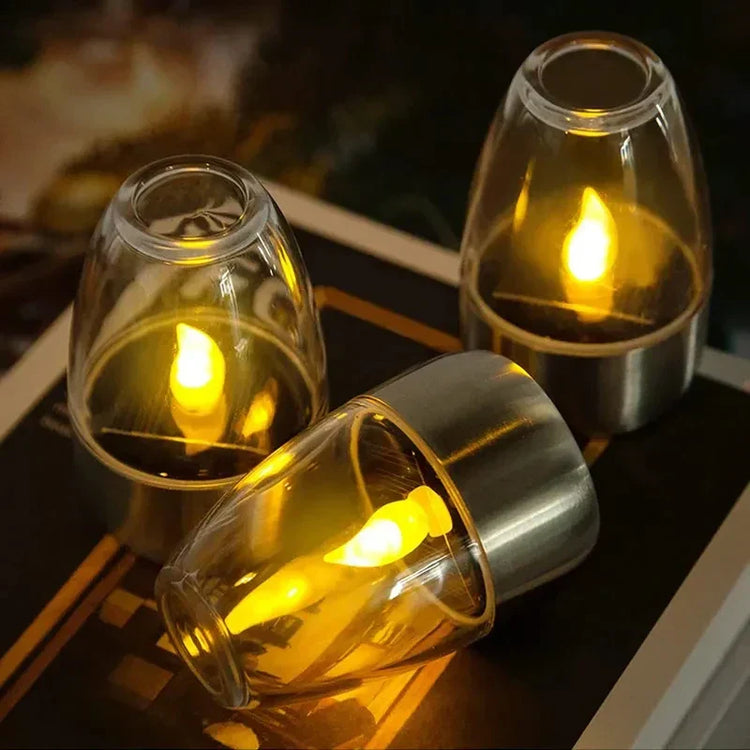 GlowCandle LED-Außenleuchte – Solarbetrieb