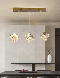 Aurelium LED-Pendelleuchte – Kristall