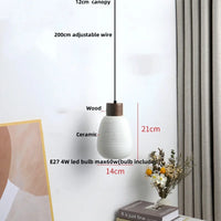 Holz-LED-Pendelleuchte – Holz