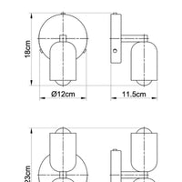 Veluni LED-Wandleuchte – Skandinavisches Design