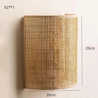 Natura Wandleuchte – Rattan