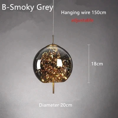 LED-Pendelleuchte – Glas