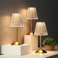 Aurora LED-Tischleuchte – Kristall