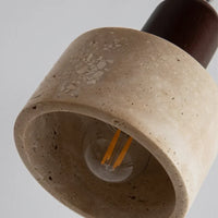 Travertine LED-Pendelleuchte – Skandinavisches Design