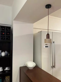 Travertine LED-Pendelleuchte – Skandinavisches Design
