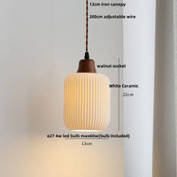 Holz-LED-Pendelleuchte – Holz