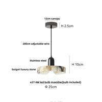 Travertine LED-Pendelleuchte – Skandinavisches Design