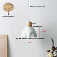 Holz-LED-Pendelleuchte – Holz