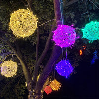 LED-Lichterkette – Rattan
