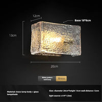 Copper LED-Wandleuchte – Glas