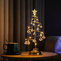 LumiSpiral LED-Tischleuchte – Kristall