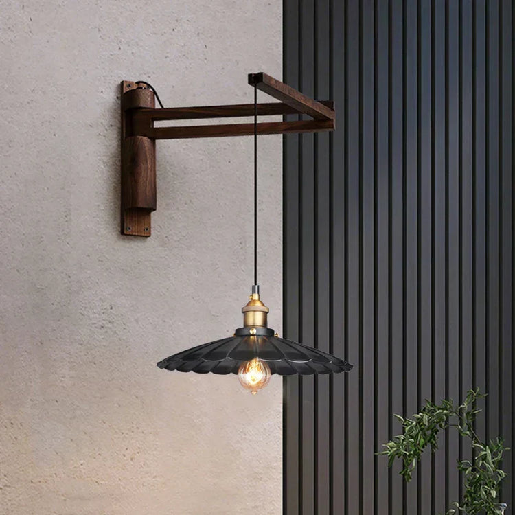 Hinoki Wandleuchte – Holz