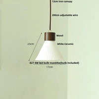 Holz-LED-Pendelleuchte – Holz