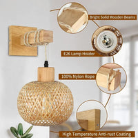 BambooAura Wandleuchte – Japandi-Stil