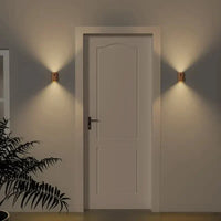 NordVale LED-Wandleuchte – Holz