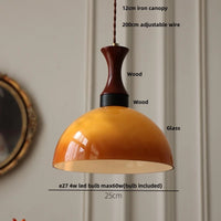 AmberGlow LED-Pendelleuchte – Vintage-Stil