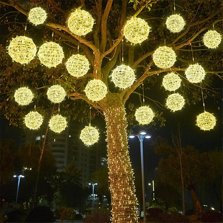 LED-Lichterkette – Rattan