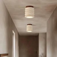 Travertine Deckenleuchte – Wabi-Sabi-Design