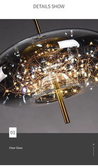LED-Pendelleuchte – Glas