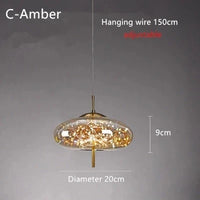 LED-Pendelleuchte – Glas