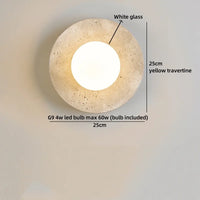 Travertine LED-Wandleuchte – Ausgewähltes Lichtdesign
