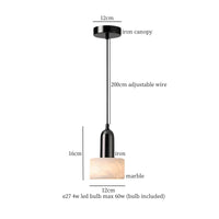 Marble LED-Pendelleuchte – Skandinavisches Design