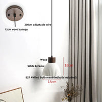 Holz-LED-Pendelleuchte – Holz