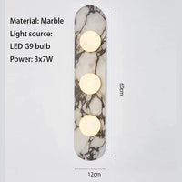 LED-Wandleuchte – Marmor