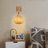 BambooAura Wandleuchte – Japandi-Stil
