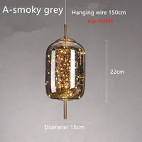 LED-Pendelleuchte – Glas
