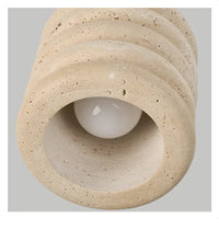 Travertine Deckenleuchte – Wabi-Sabi-Design