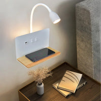 LumiCharge LED-Wandleuchte – Kabelloses Laden