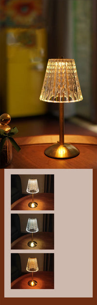 Aurora LED-Tischleuchte – Kristall