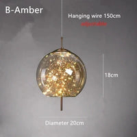 LED-Pendelleuchte – Glas