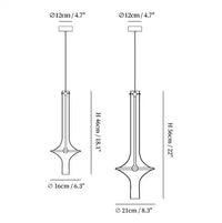 Aureline LED-Pendelleuchte – Glas