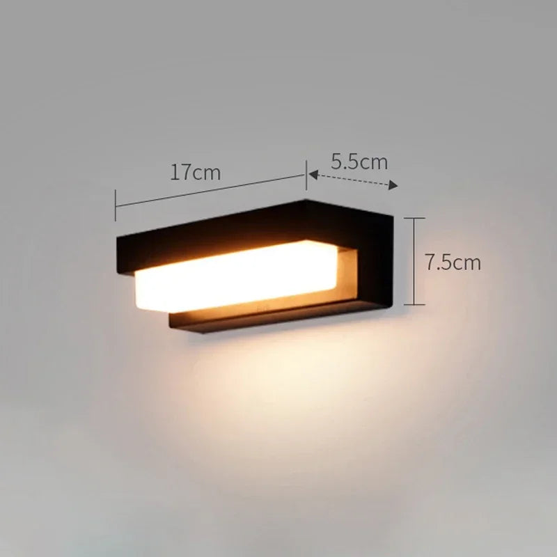 LED-Wandleuchte – Solarbetrieb