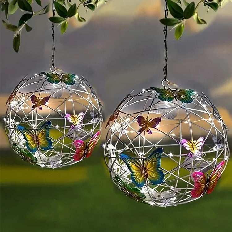 ButterflyGlow LED-Pendelleuchte – Solarbetrieb