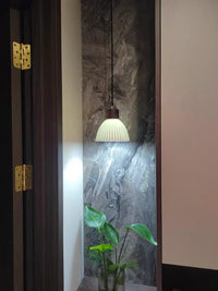 Holz-LED-Pendelleuchte – Holz