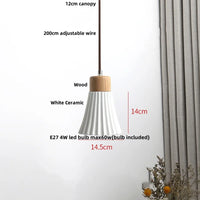 Holz-LED-Pendelleuchte – Holz