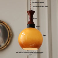 AmberGlow LED-Pendelleuchte – Vintage-Stil