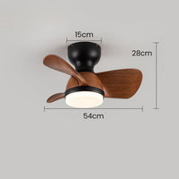 Holz-Deckenventilator mit Licht – Holz