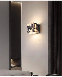 MarbleAura LED-Wandleuchte – Marmor