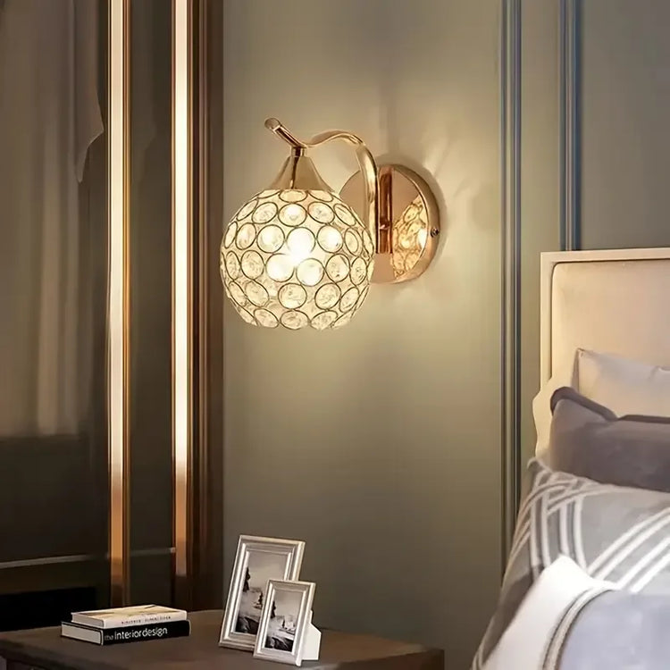 Kristall-LED-Wandleuchte – Kristall
