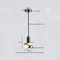 Marble LED-Pendelleuchte – Skandinavisches Design