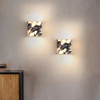 MarbleAura LED-Wandleuchte – Marmor