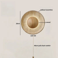 Travertine LED-Wandleuchte – Ausgewähltes Lichtdesign